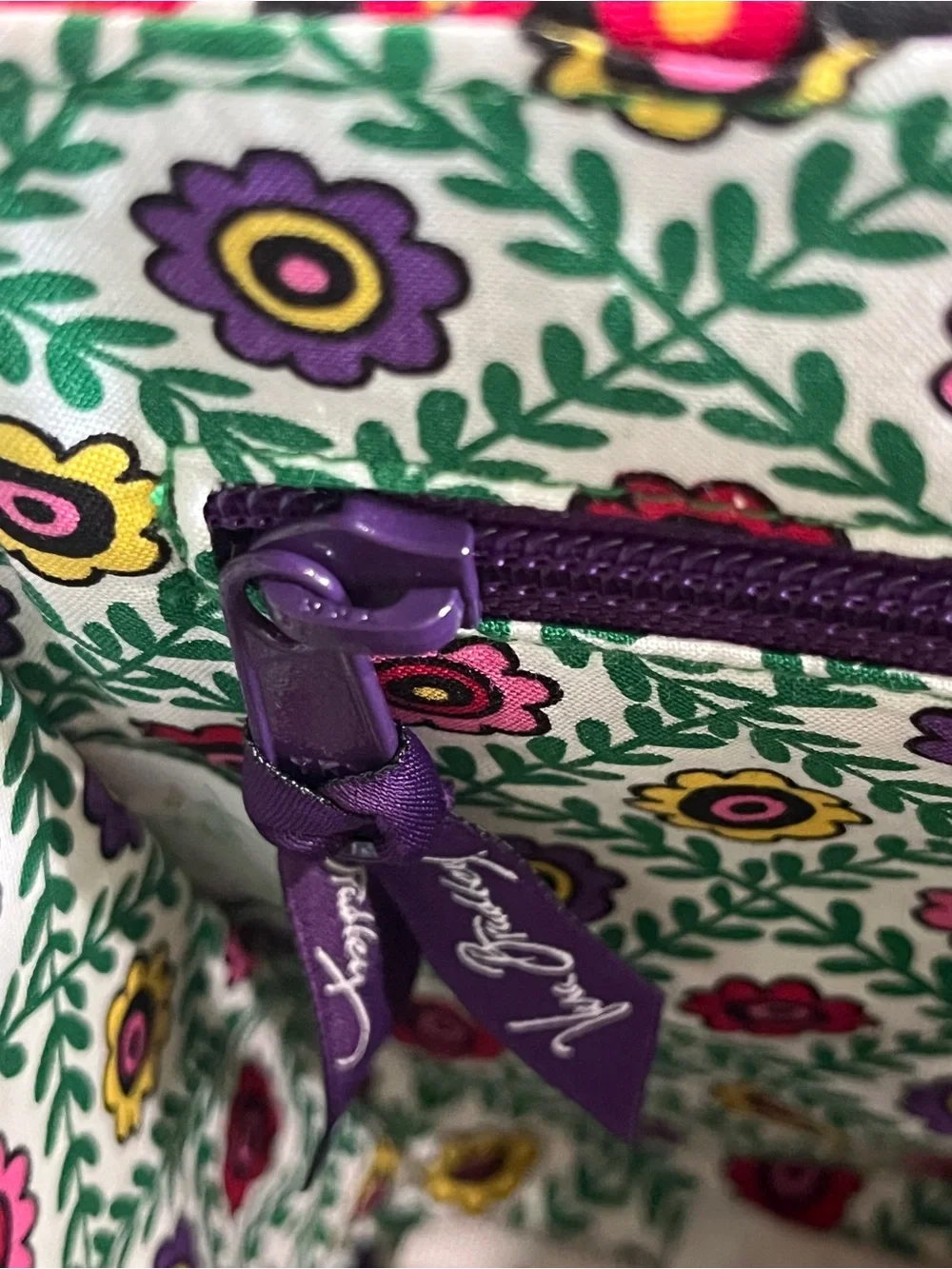Quilted Floral Top-Handle Satchel in Multicolor - Picture 7 of 12